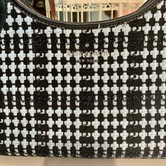 Kate Spade K4678 Blue Tweed Crossbody Purse NWOT - Picture 8 of 10